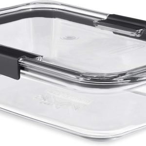 direct bulk orders rubbermaid brilliance glass storage 8-cup food container with lid (2 pieces total) low-cost wholesale
