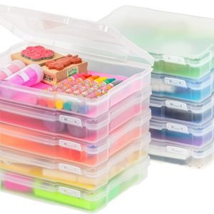 factory direct iris usa 5"x 7" photo storage box container keeper organizer, 10-pack, for pictures crafts scrapbooking stationery, protection and organization, clear oem/odm services