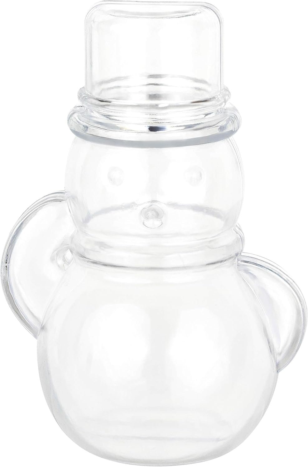 manufacturer direct hammont snowman shaped acrylic candy boxes - 12 pack - 1.57"x3.54" - perfect for weddings, birthdays, party favors and gifts | designer cute clear lucite plastic treat containers supplier direct