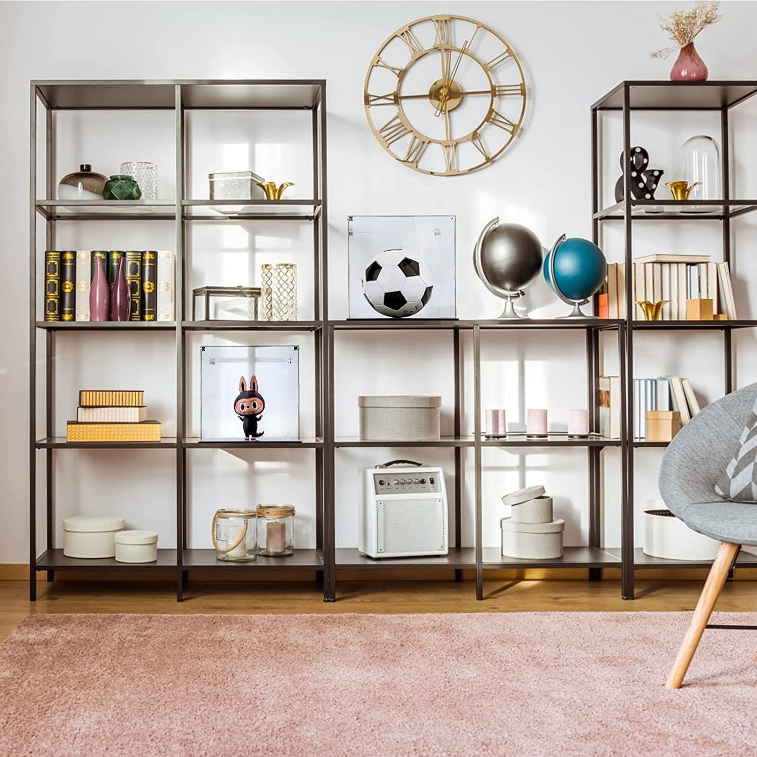 buy in bulk cliselda clear acrylic display case with black base 10x10x10 in, sturdy acrylic display box countertop box square glass case, dustproof protection showcase for action figures toys collectibles source from factory