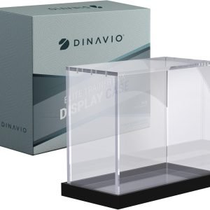 buy in bulk pkmn booster box case acrylic display - upgraded 7mm + 5mm acrylic 5x3mm magnets - pkmn booster box case protector acrylic - compatible with pkmn booster boxes (black base) source from factory