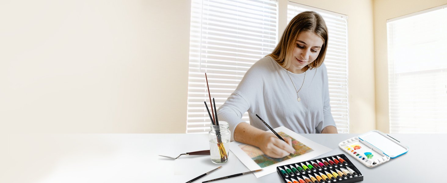 buy in bulk castle art supplies 48 x 22ml acrylic paint set | all-inclusive set for beginners, adult artists | quality intense colors | smooth to use on range of surfaces | in impressive presentation box source from factory