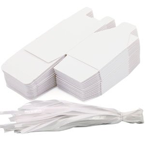 manufacturer direct kposiya 100 pack favor boxes 2x2x2 inch candy boxes white gift boxes with ribbons for wedding baby shower decorations birthday party supplies supplier direct