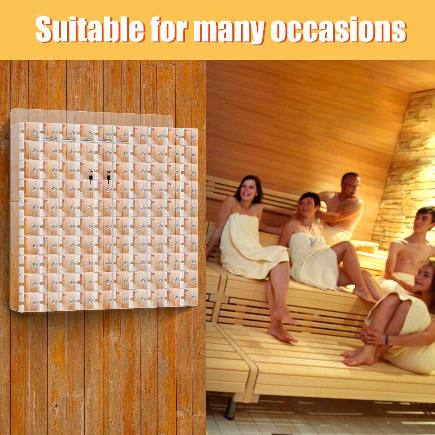 buy in bulk jumtop 100 slots wall mounted acrylic cell phone locker,clear cell phone locker box with keys, cell phone locker for classroom source from factory