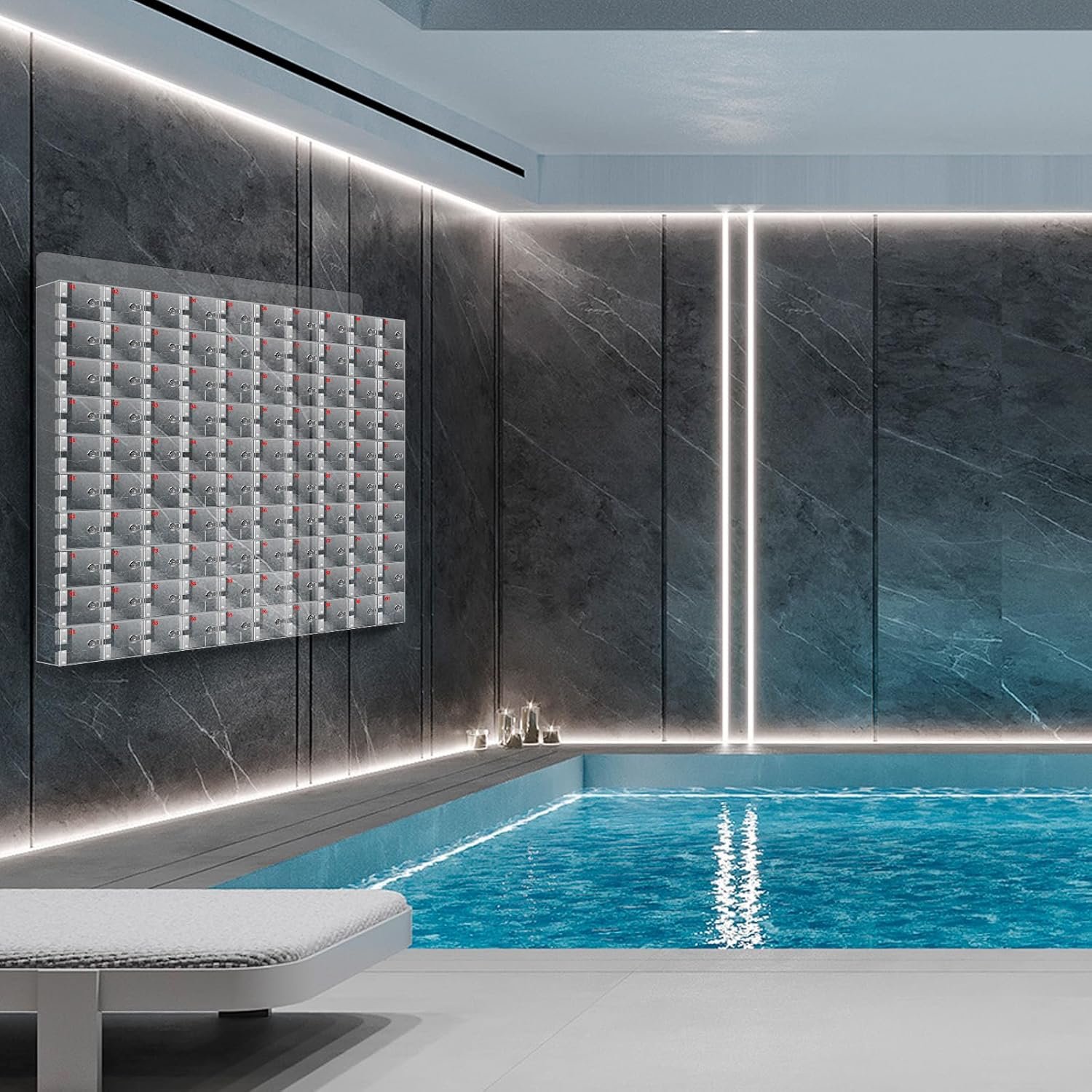 buy in bulk jumtop 100 slots wall mounted acrylic cell phone locker,clear cell phone locker box with keys, cell phone locker for classroom source from factory