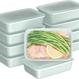 direct bulk orders bentgo 20-piece lightweight, durable, reusable bpa-free 1-compartment containers - microwave, freezer, dishwasher safe - mint low-cost wholesale