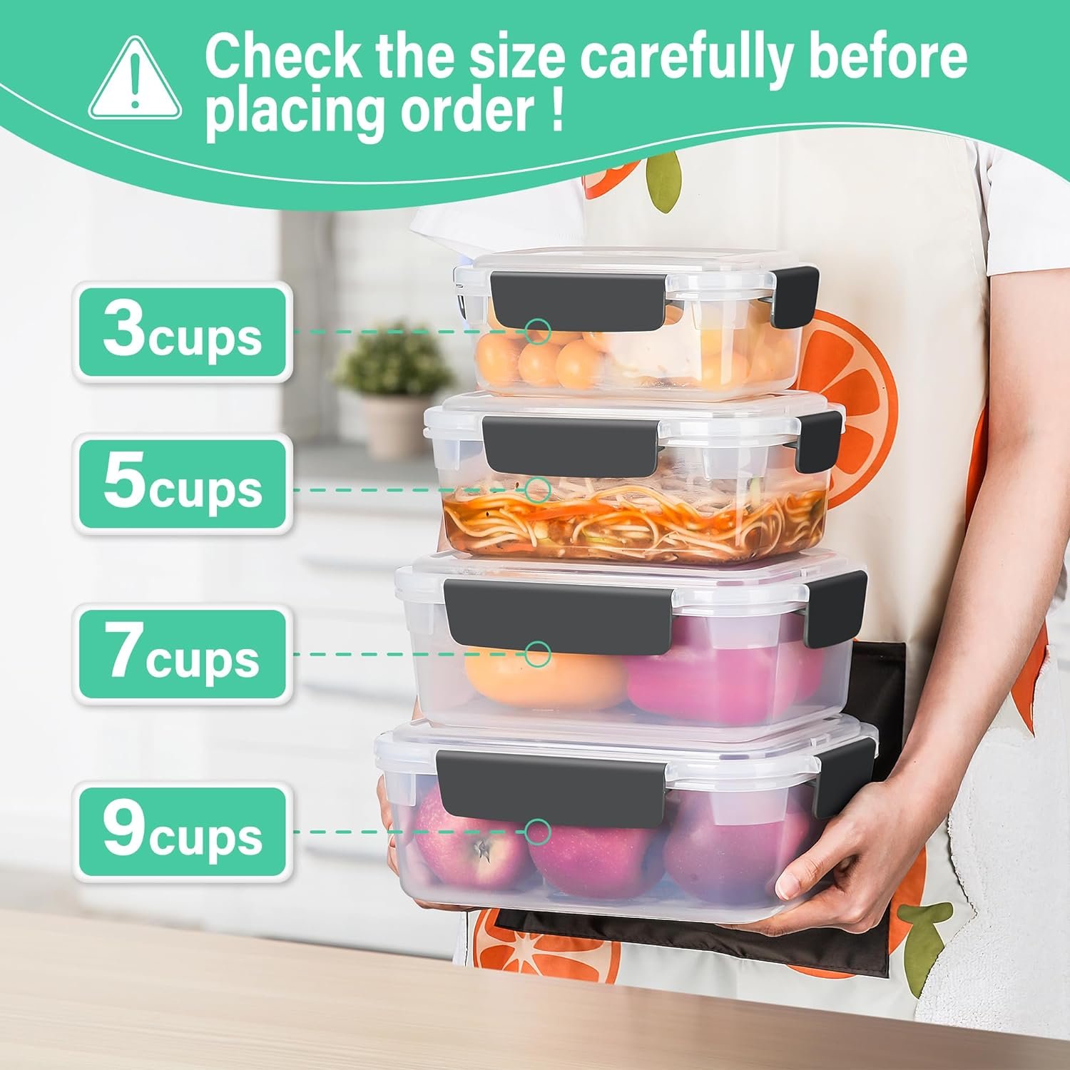 direct bulk orders yory 5 cup plastic food storage containers with lids nestable freezer dishwasher safe rectangle meal prep container set,5-pack low-cost wholesale
