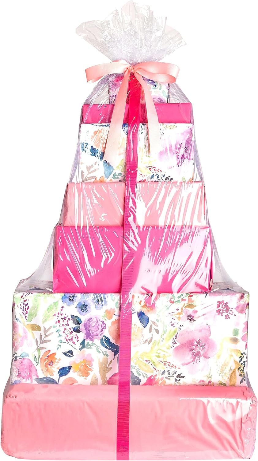 trade price purple q crafts jumbo shrink wrap 40"x50" 5 pack basket bags for gift baskets clear cellophane pvc shrink bags… wholesale supplier