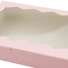 trade price 60 pcs cookie boxes pastry with clear window 7 x 4.3 x 1.5 inch kraft bakery treat premium gift box container for dessert, donuts, pie, candy, cupcakes, muffins, macaroon (white) wholesale supplier