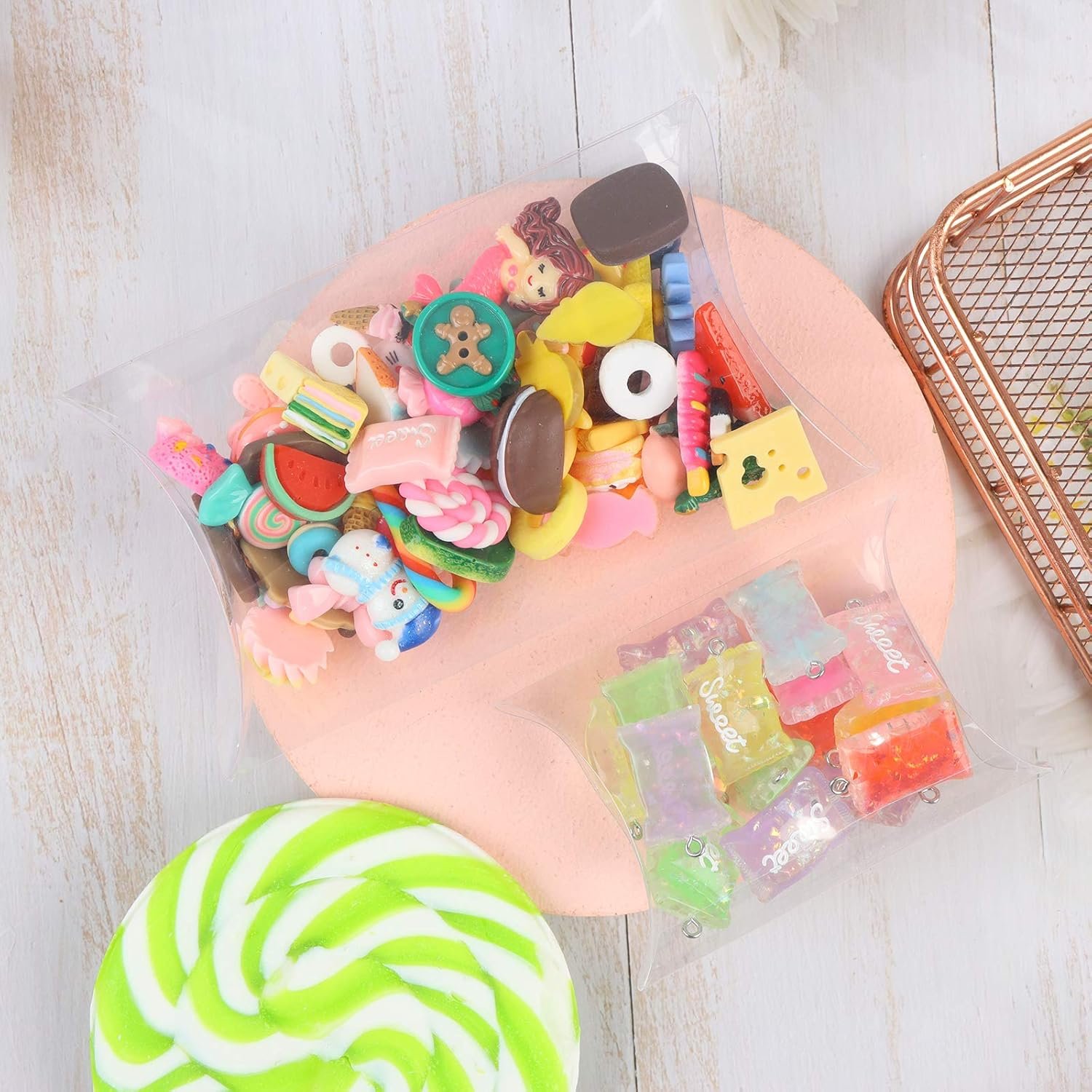 manufacturer direct 45 pcs 5.51 x 3.54 x 1.18 inch clear plastic pillow gift boxes candy treat gift box transparent party favor boxes sweet bags for wedding bridal shower baby shower birthday party supplies supplier direct