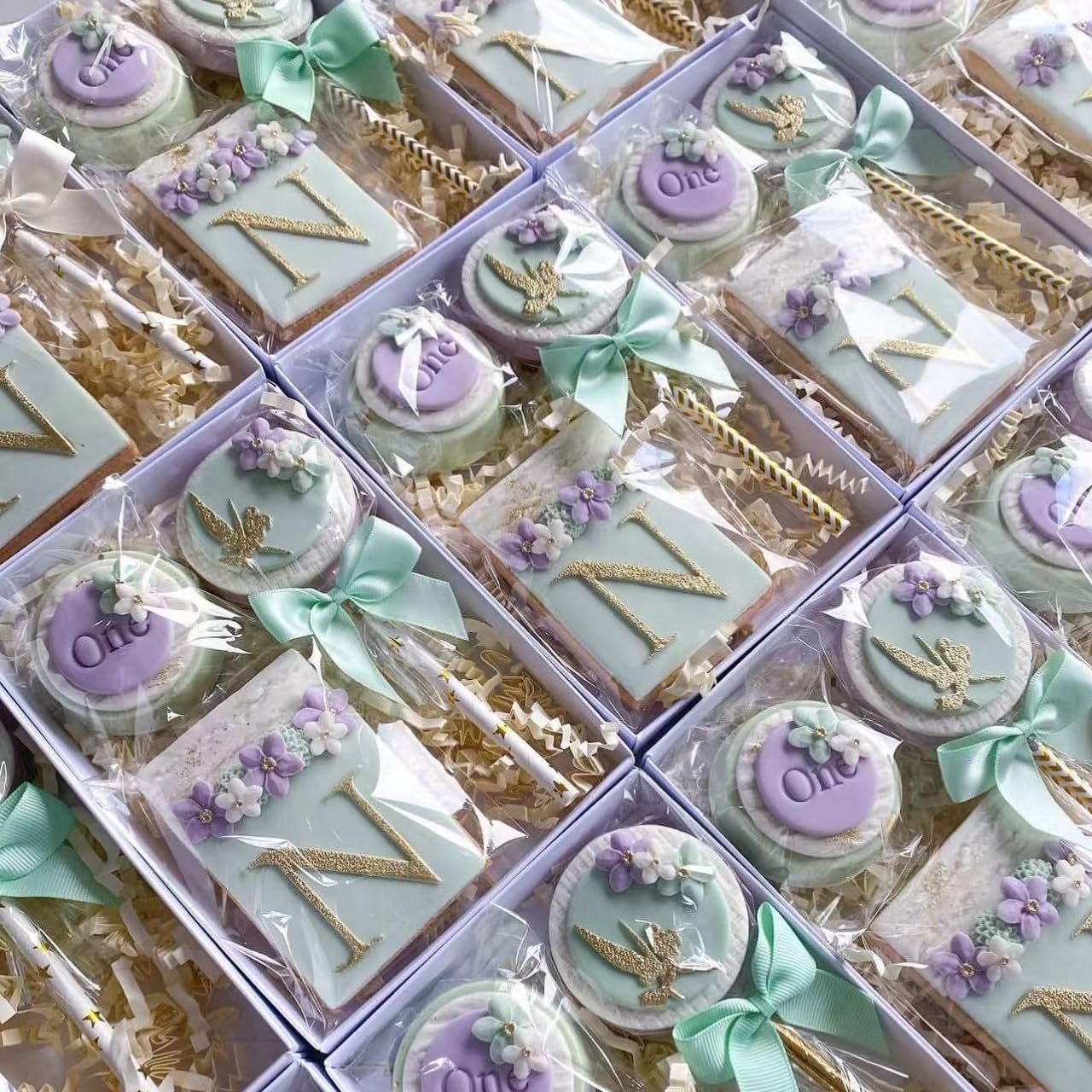 manufacturer direct romanticbaking 24 pack 9 1/2" x 6" x 1 1/4" clear white cookie boxes with full window,bakery cakesicle boxes macaron boxes for christmas valentine's halloween easter father's mother's day wedding supplier direct