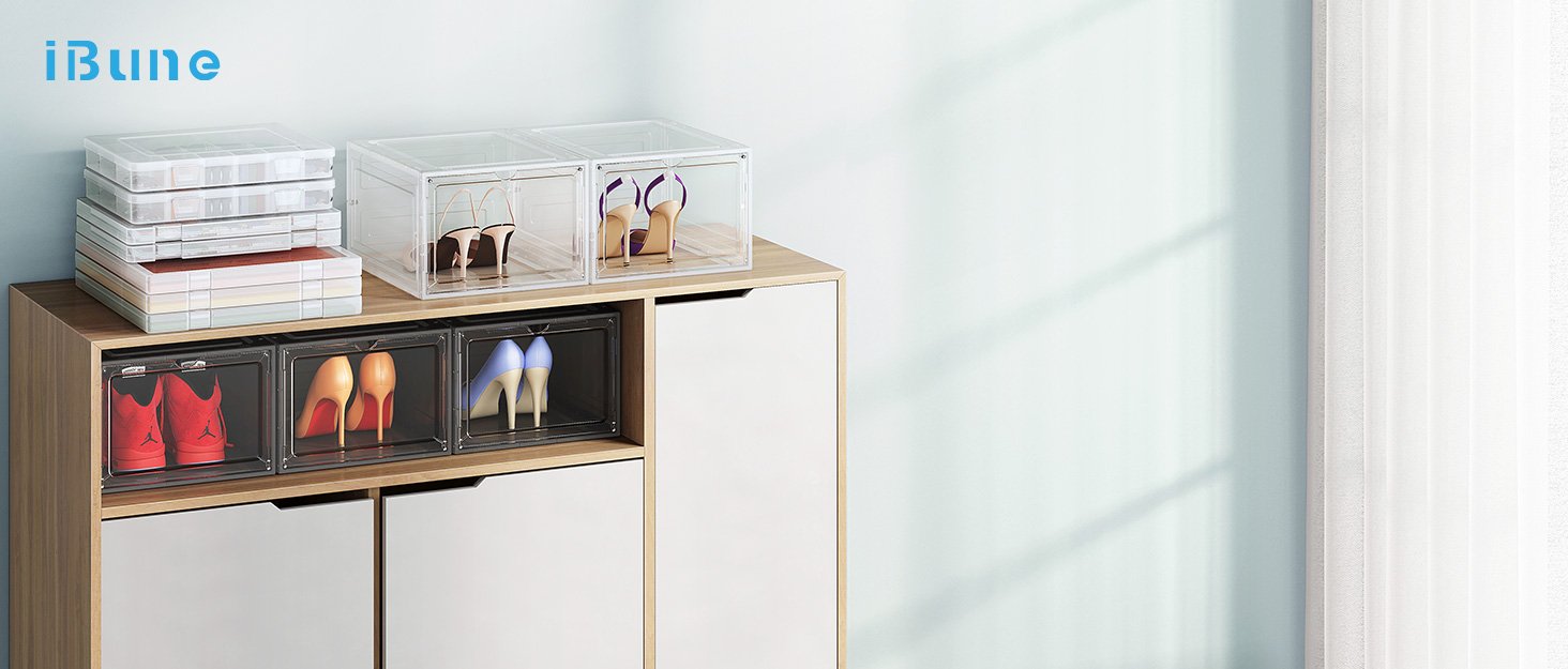 factory price ibune 6 pack 12x12 paper storage, scrapbook storage box for 12