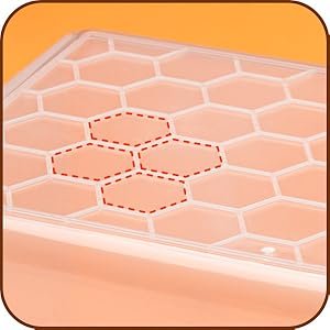 buy in bulk udefineit 2 sizes portable clear acrylic paint organizer boxes with handle, empty craft paint storages for paint bottle/brush, hold up to 30 bottles of 2 fl. oz acrylic paints, plastic long pencil box source from factory