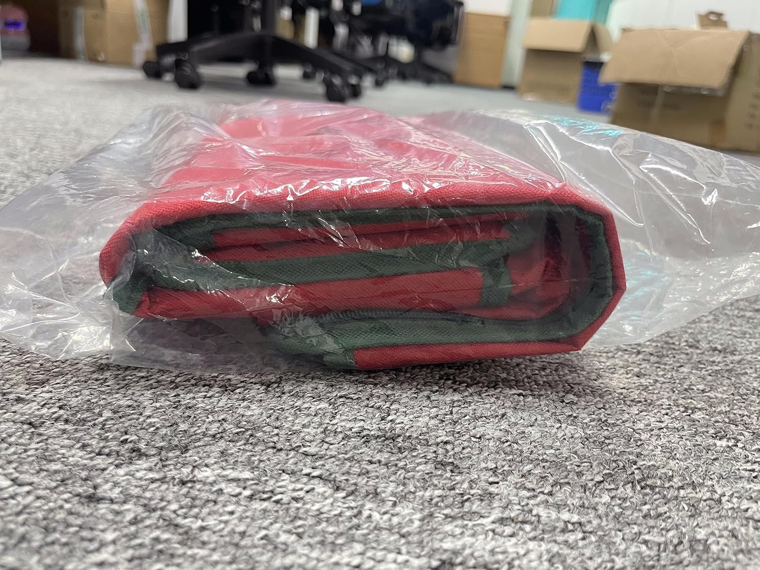 trade price christmas wrapping paper organizer storage bag, wrapping paper storage fits 42″ long rolls, gift wrap storage with clear window 42″ x 10″ x 10″ wholesale supplier