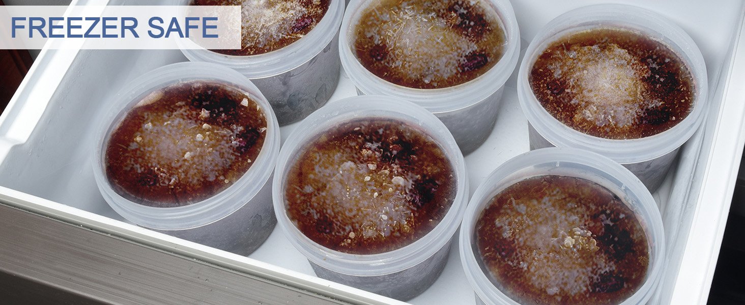 direct bulk orders 12pcs 8 oz plastic containers with screw lids, reusable clear food storage containers with pen and brush for snack salad fruit, leakproof small freezer containers, microwave & dishwasher safe low-cost wholesale