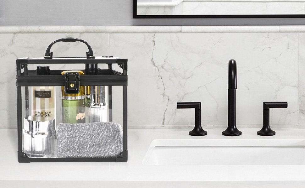 buy in bulk crown box, clear makeup case,cosmetic organizer, large capacity transparent acrylic artists display case for vanity,bathroom counter or dresser source from factory buy in bulk crown box, clear makeup case,cosmetic organizer, large capacity transparent acrylic artists display case for vanity,bathroom counter or dresser source from factory