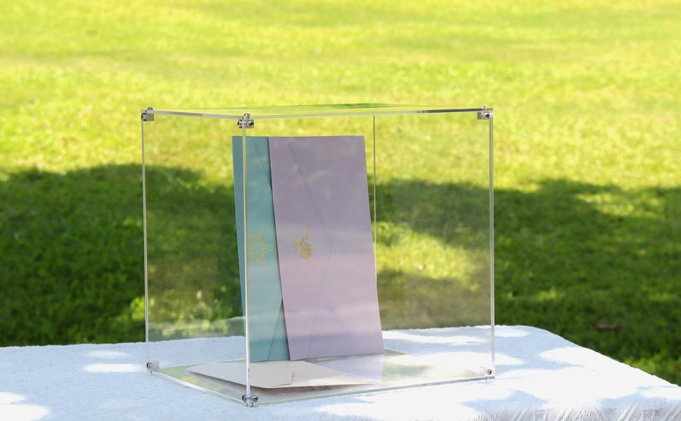 buy in bulk all clear acrylic card box, diy wedding box with your diy print, assembly box for reception/wedding box/party graduation & birthday baby shower decorations(10x10x8.5) source from factory buy in bulk all clear acrylic card box, diy wedding box with your diy print, assembly box for reception/wedding box/party graduation & birthday baby shower decorations(10x10x8.5) source from factory