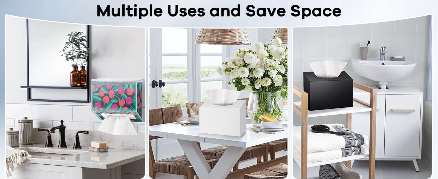 buy in bulk acrylic hand towel box cover compatible with kleenex disposable hand towels wall-mounted paper towel dispenser suitable for tabletop, bathroom, car, and office use (clear) source from factory