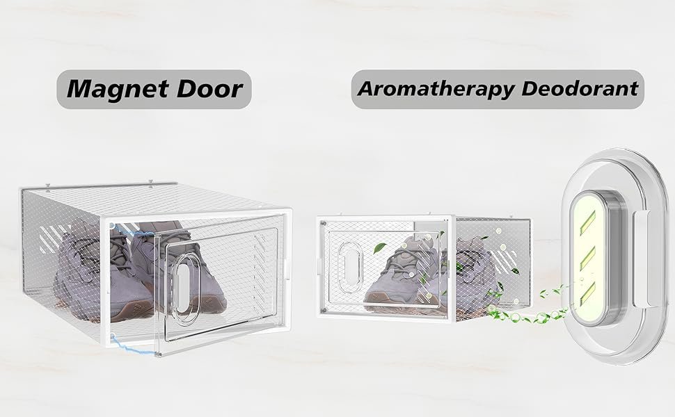 factory direct shoe storage, 12 pack shoe organizer for closet, shoe boxes clear plastic stackable shoe containers with lids for size 10 oem/odm services