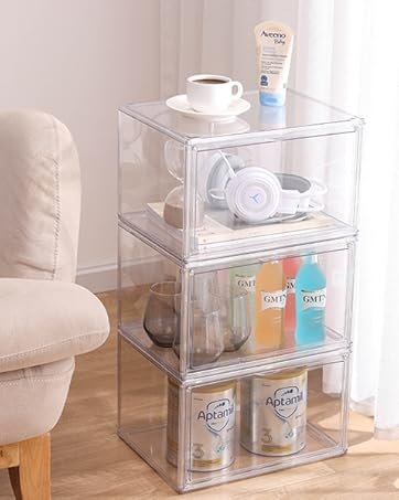 factory price attelite drop front shoe box,set of 6,stackable plastic shoe box with clear door,as shoe storage box and clear shoe box,for display sneakers,easy assembly,fit up to us size 12,black volume discount