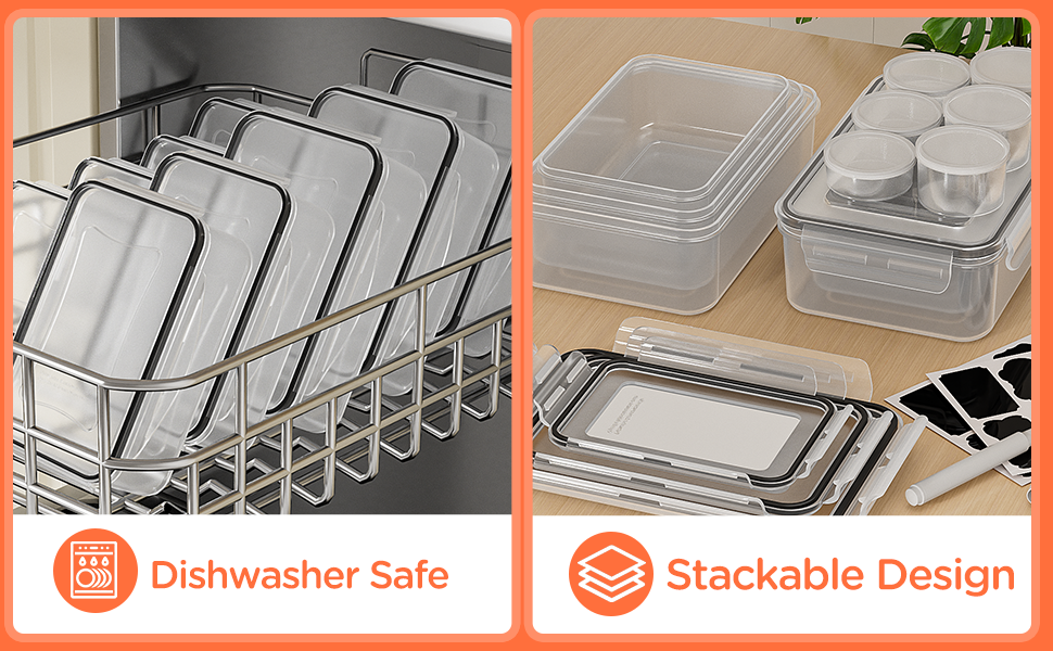 direct bulk orders 36 pcs food storage containers with lids airtight (18 freezer containers with 18 lids) - leakproof plastic meal prep containers for pantry, kitchen storage and organization with labels & pen low-cost wholesale