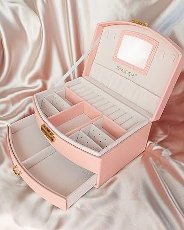 buy in bulk acrylic earrings jewelry organizer with 3 drawers 72 grids, stackable necklace rings display storage case box holder, clear grey source from factory