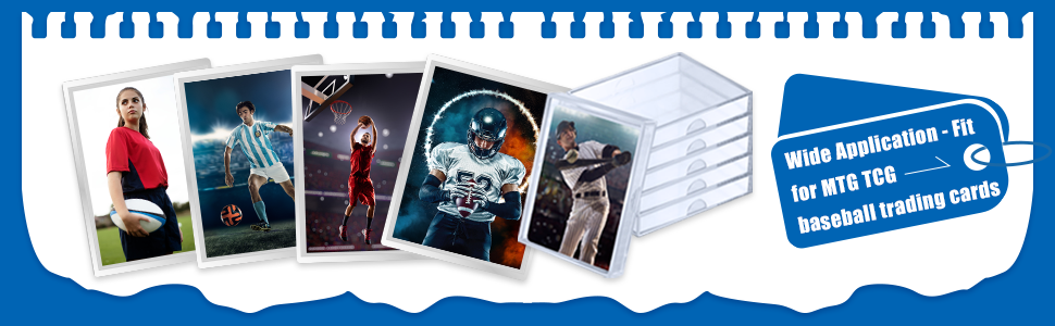 buy in bulk zonon 12 pieces clear deck case, card organizer compatible with mtg tcg plastic playing card case trading card collection card box holder for game cards storage source from factory