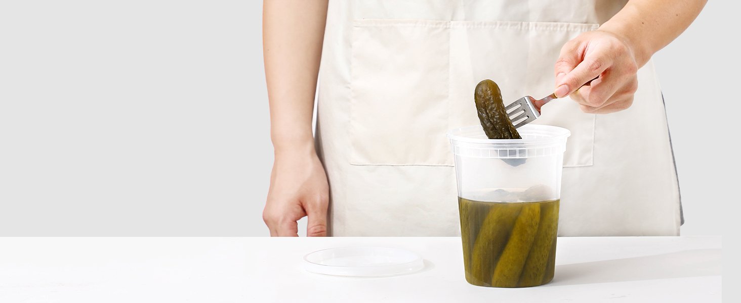 direct bulk orders aozita 32 sets 16 oz plastic deli food containers with lids, airtight food storage containers, freezer/dishwasher/microwave safe, soup containers for takeout meal prep storage low-cost wholesale