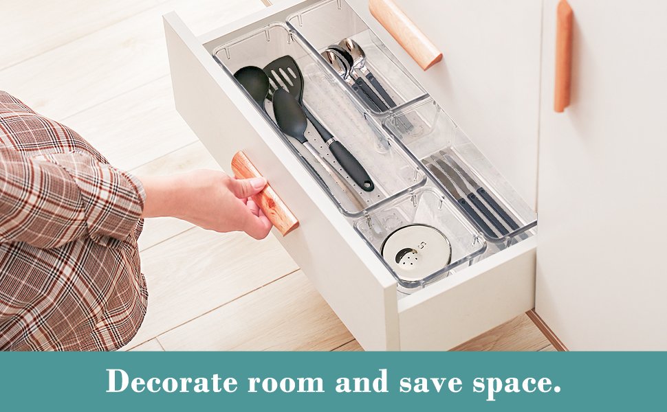 factory direct 16 pcs drawer organizer set, 5 varied size bathroom and kitchen drawer cabinet organizer trays, clear storage bins for makeup, jewelry, utensils and gadgets oem/odm services factory direct 16 pcs drawer organizer set, 5 varied size bathroom and kitchen drawer cabinet organizer trays, clear storage bins for makeup, jewelry, utensils and gadgets oem/odm services