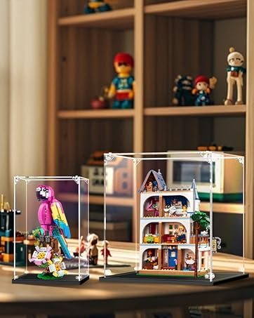 buy in bulk clear acrylic display case self assemble display case for collectibles acrylic display box alternative glass case for action figures doll toys (6x6x10 inch, 15x15x25 cm) source from factory