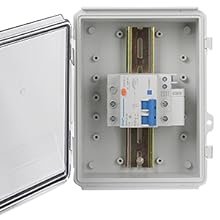 factory price zulkit junction box abs plastic dustproof waterproof ip65 electrical boxes hinged shell outdoor universal project enclosure clear cover with 2 cable glands 5.9 x 3.9 x 2.8 inch (150x100x70 mm) volume discount