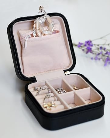 buy in bulk herfav acrylic jewelry organizer box with 3 drawers, clear jewelry boxes for women earring rings bangle bracelet and necklace holder storage velvet jewelry display case source from factory